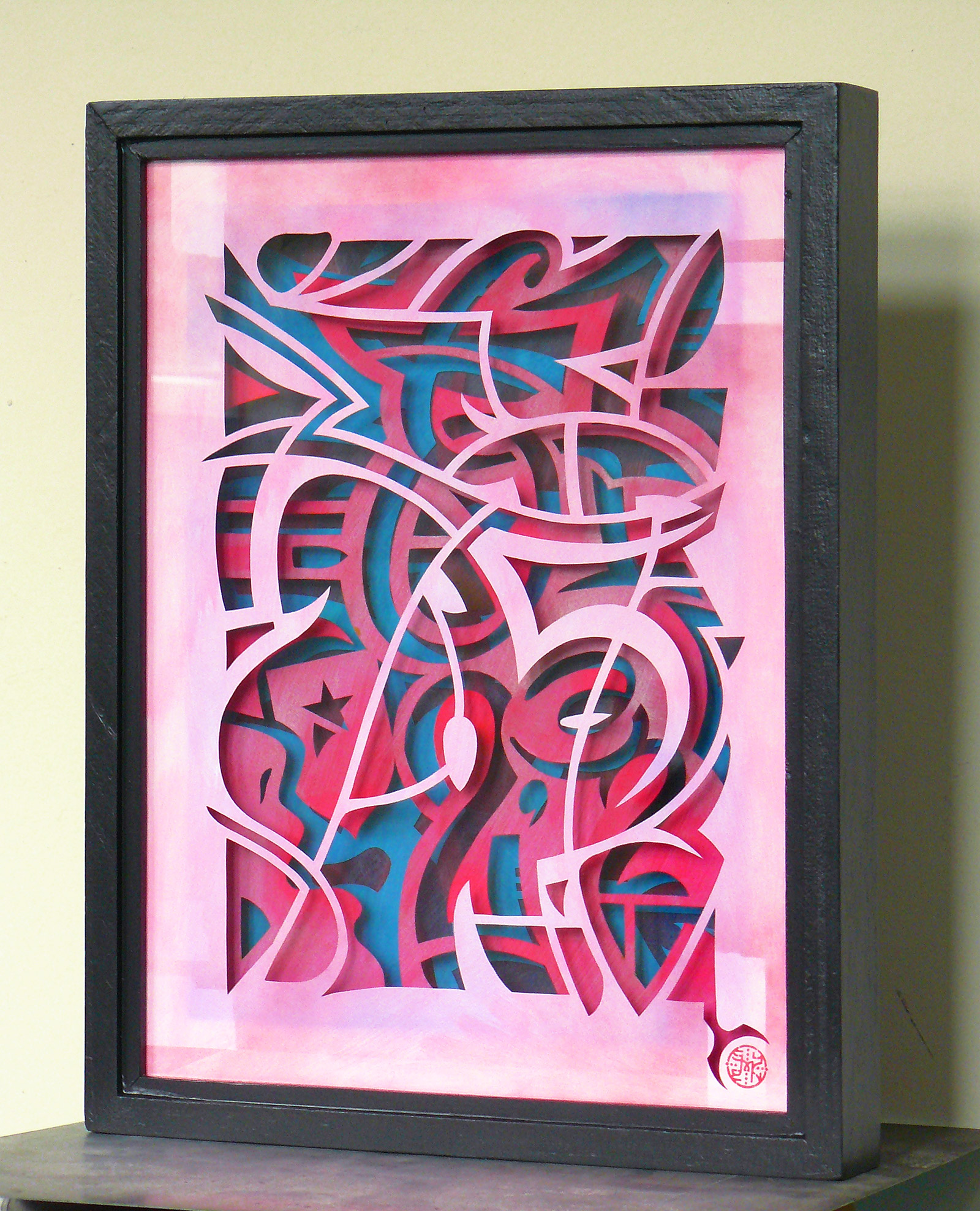 valutagrafie, euro art, Symen Veenstra, money art, paper art, pink, spray can